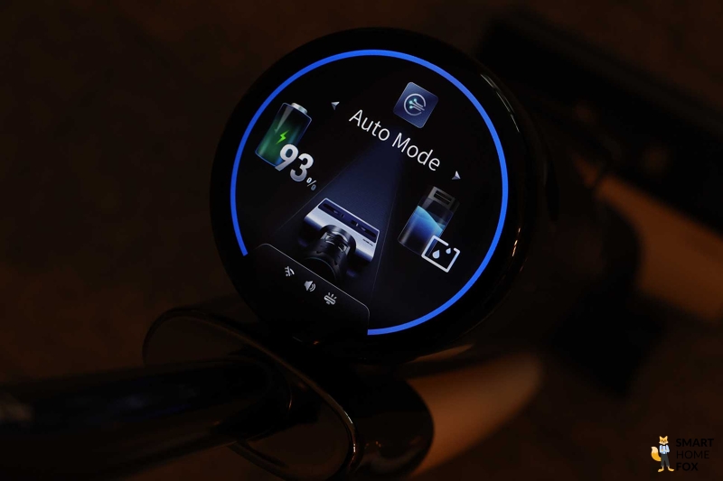 Das Display des Tineco Floor One S7